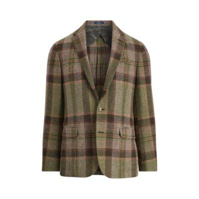 Ralph Lauren Morgan Bold Plaid Sport Coat Brown/green/orange