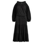 Ralph Lauren Jersey Cold-shoulder Dress Polo Black