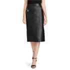 Polo Ralph Lauren Leather Pencil Skirt Polo Black