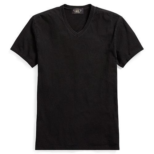Ralph Lauren Rrl Indigo Cotton Jersey T-shirt