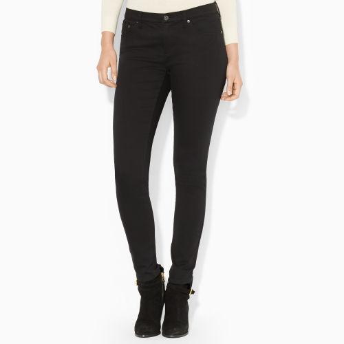 Ralph Lauren Lauren Petite Super-stretch Skinny Jean Black