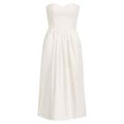 Ralph Lauren Ruthie Cotton Strapless Dress White