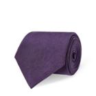 Ralph Lauren Sueded Peau De Soie Tie Purple