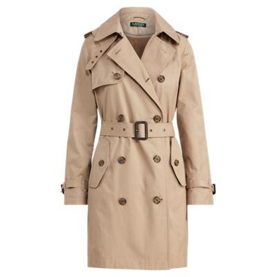 Ralph Lauren Cotton-blend Trench Coat Sand Xsp
