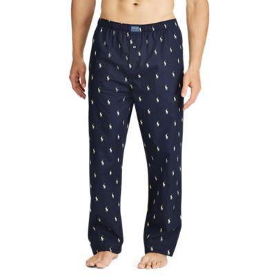 Ralph Lauren Allover Pony Sleep Pant Navy/white 1x Big