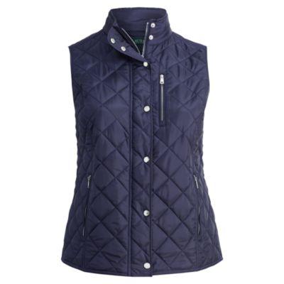 Ralph Lauren Diamond-quilted Vest Rl Navy