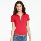 Ralph Lauren Women's Polo Shirt Red Badge