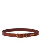 Polo Ralph Lauren Brass-buckle Leather Belt Papaya