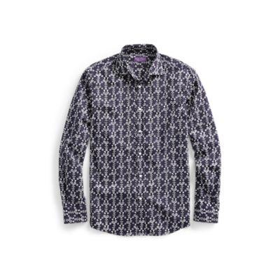 Ralph Lauren Racquet-print Shirt Navy And White