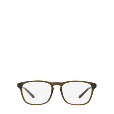 Ralph Lauren Rectangular Eyeglasses Shiny Crystal Olive