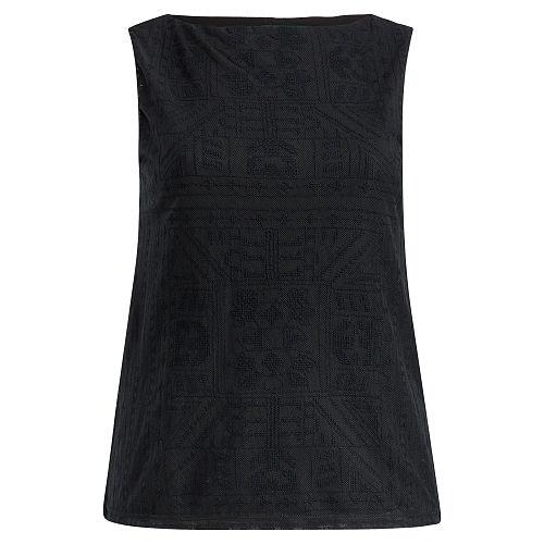 Ralph Lauren Lauren Woman Geometric-embroidered Tank