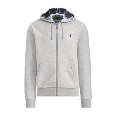 Ralph Lauren Double-knit Hoodie Light Grey Heather