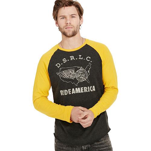 Ralph Lauren Denim & Supply Jersey Graphic Baseball Tee