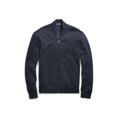 Ralph Lauren Cotton-blend Bomber Jacket Winter Navy Heather