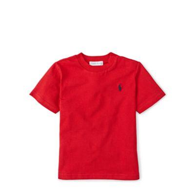Ralph Lauren Cotton Jersey Crewneck T-shirt Red 6m