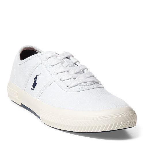 Polo Ralph Lauren Tyrian Canvas Low-top Sneaker Pure White