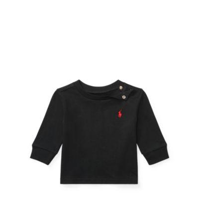 Ralph Lauren Cotton Jersey Crewneck T-shirt Rl Black 3m