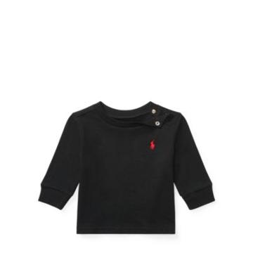 Ralph Lauren Cotton Jersey Crewneck T-shirt Rl Black 3m