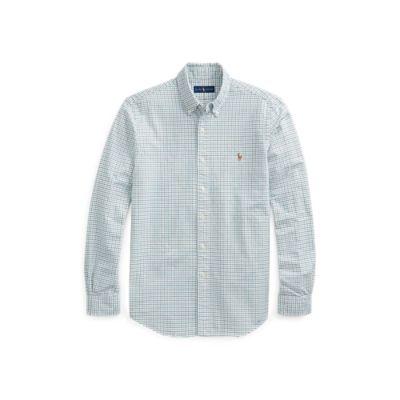 Ralph Lauren Classic Fit Plaid Cotton Shirt Green/black 4x Big