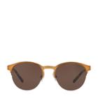 Polo Ralph Lauren Engraved Round Sunglasses Semishiny Bronze