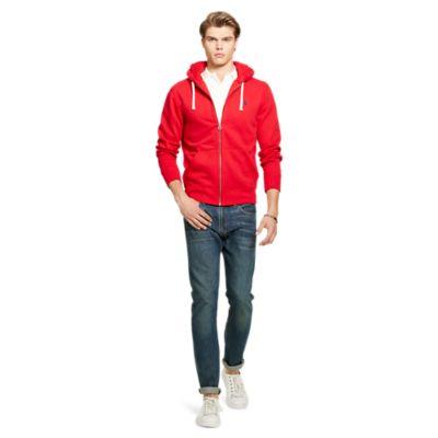 Ralph Lauren Cotton-blend-fleece Hoodie Rl 2000 Red