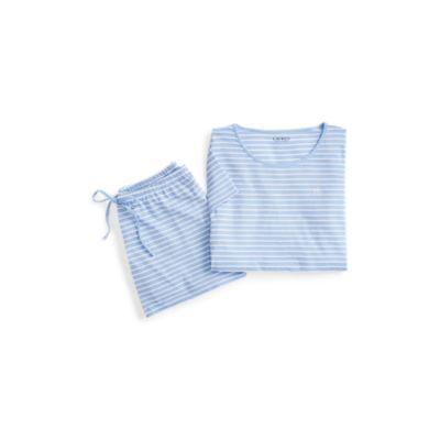 Ralph Lauren Striped Sleep Short Set Bluestp