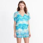 Ralph Lauren Striped Mesh Cover-up Blue