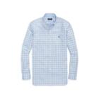 Ralph Lauren Classic Fit Plaid Twill Shirt Blue Screen/yellow