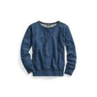 Ralph Lauren Cotton French Terry Sweatshirt Rinsed Blue Indigo