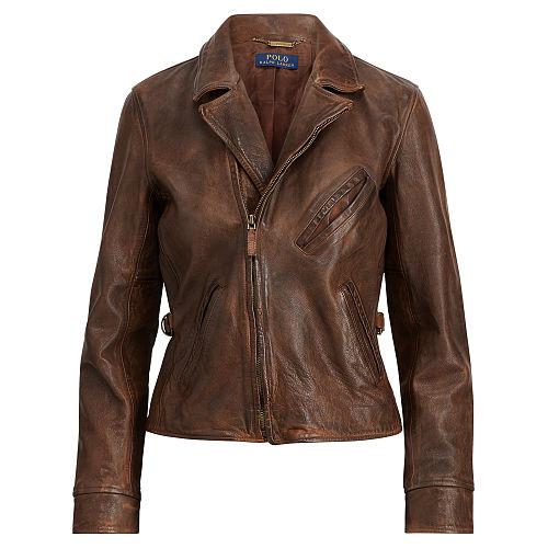 Polo Ralph Lauren Burnished Leather Jacket
