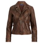Polo Ralph Lauren Burnished Leather Jacket