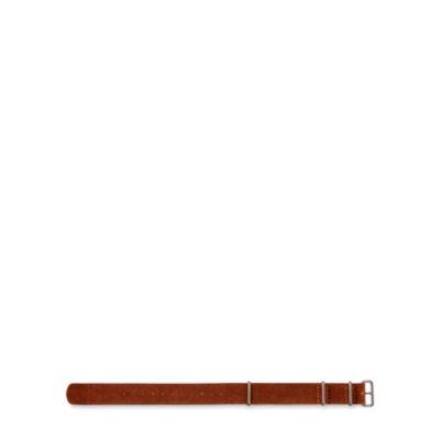Ralph Lauren Roughout Suede Watch Strap Light Java 002