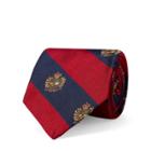 Ralph Lauren Silk Twill Narrow Club Tie Red/navy