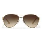 Ralph Lauren Pilot Sunglasses Pale Gold/cream Horn