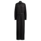 Ralph Lauren Silk-blend Jumpsuit Polo Black