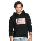 Ralph Lauren Denim & Supply Flag-patch Cotton Terry Hoodie Polo Black