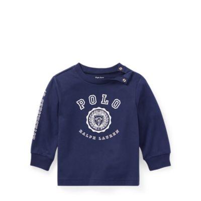 Ralph Lauren Cotton Jersey Graphic T-shirt Boathouse Navy 24m