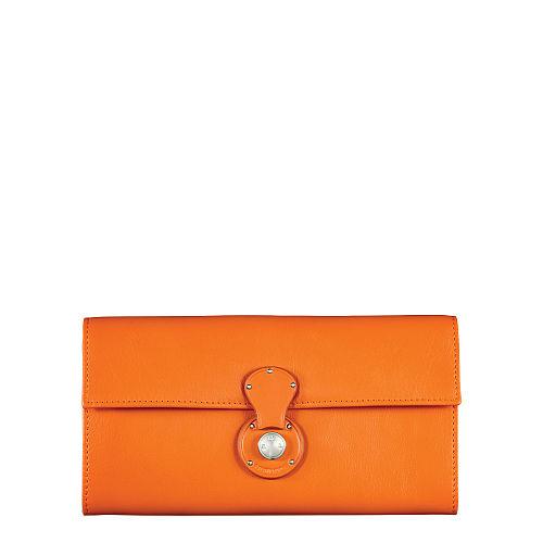 Ralph Lauren Soft Ricky Continental Wallet Clementine