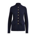 Ralph Lauren Stretch Cotton Military Jacket Rl Navy