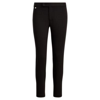 Ralph Lauren Stretch Ponte Straight Pant Polo Black