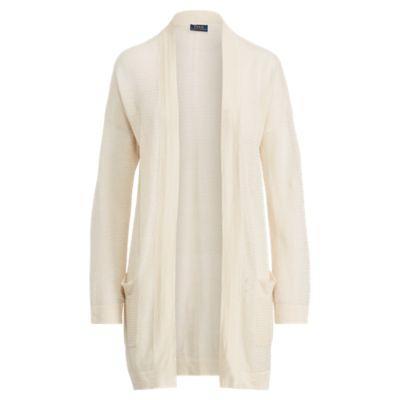Ralph Lauren Linen Open-front Cardigan Summer Cream