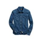 Ralph Lauren Buffalo Denim Western Shirt Rl 975 Indigo