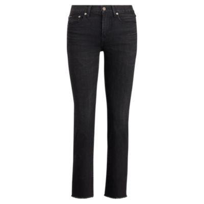 Ralph Lauren The Waverly Straight Crop Washed Black