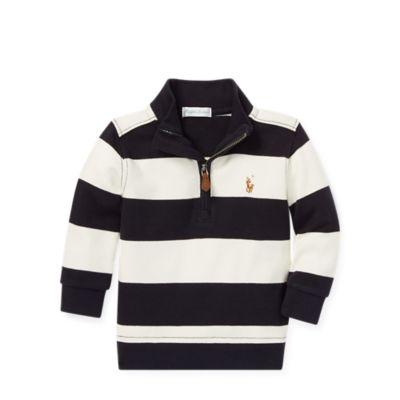 Ralph Lauren Striped Cotton Pullover Chic Cream Multi 12m