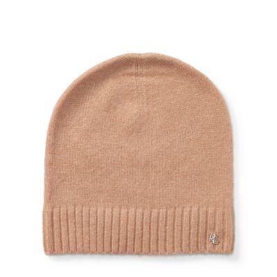 Ralph Lauren Lrl Monogram Beanie Camel