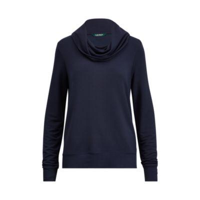 Ralph Lauren Funnelneck Top Rl Navy