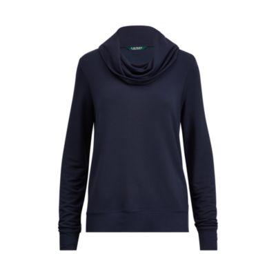 Ralph Lauren Funnelneck Top Rl Navy