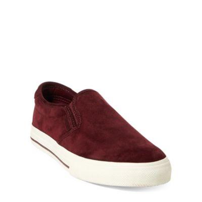 Ralph Lauren Vaughn Suede Slip-on Sneaker Port