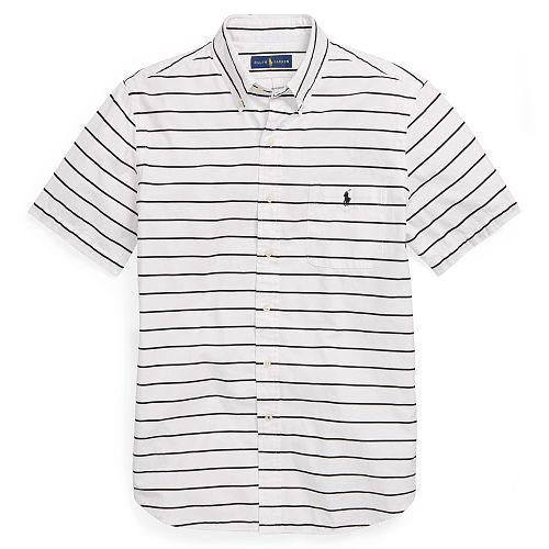 Polo Ralph Lauren Standard Fit Cotton Shirt White/black Print