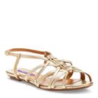 Ralph Lauren Mandel Metallic Nappa Sandal Antique Gold